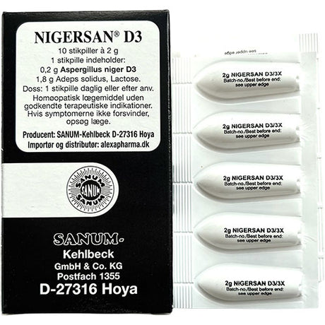 Sanum Nigersan Stikpiller D3 fra Sanum på Mecindo.dk
