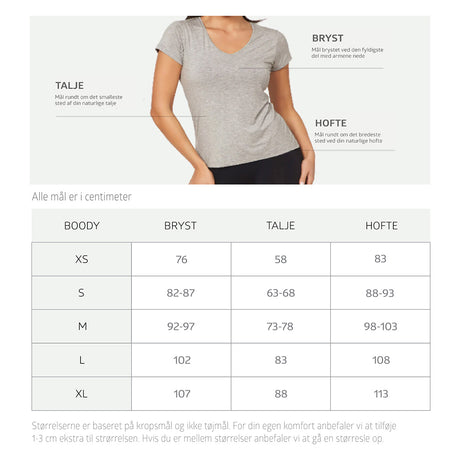 Boody Women´s Crew Neck Light Marl | Str. S fra Boody på Mecindo.dk