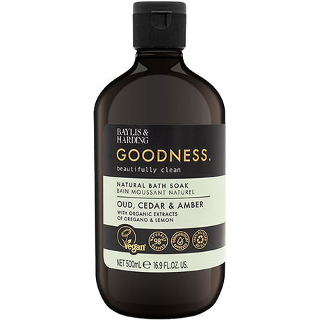 Baylis & Harding Bath Soak (500 ml) | Oud, Cedar & Amber fra Baylis & Harding Goodness på Mecindo.dk