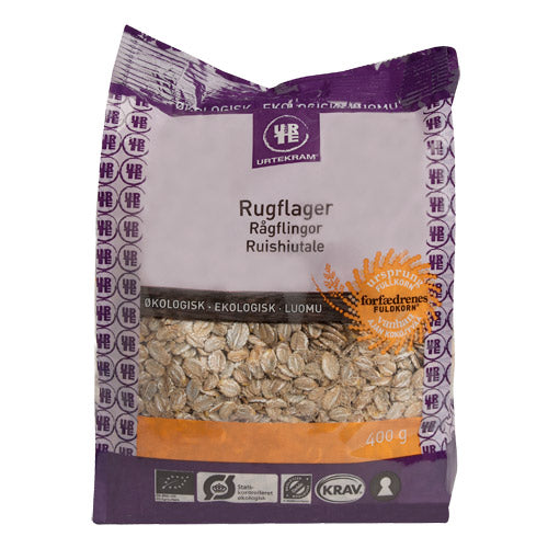 Urtekram Rugflager Økologisk | 400 gr fra Urtekram på Mecindo.dk