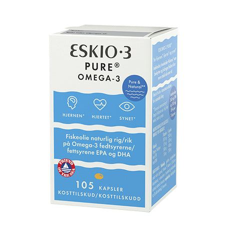 Eskio3 Fiskeolie | 105 kapsler fra Eskio3 på Mecindo.dk