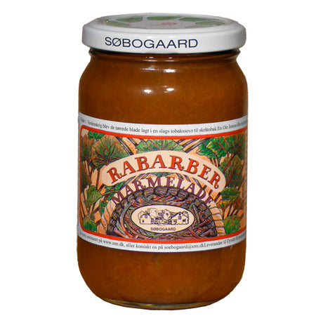 Søbogaard Rabarbermarmelade Økologisk | 400 gr fra Søbogaard på Mecindo.dk