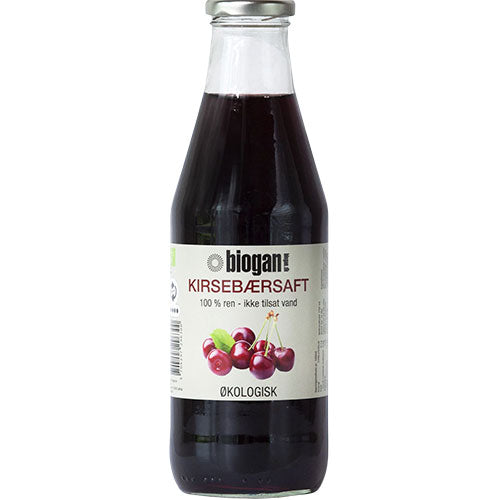 Biogan Kirsebærsaft Ø | 750 ml fra Biogan på Mecindo.dk