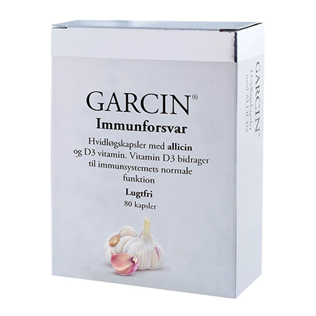 Garcin Hvidløg M. D3 Vitamin | 80 kapsler fra Mecindo.dk på Mecindo.dk