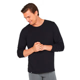 Boody Men´s Long Sleeve Crew Neck T-shirt Sort | Str. M fra Boody på Mecindo.dk