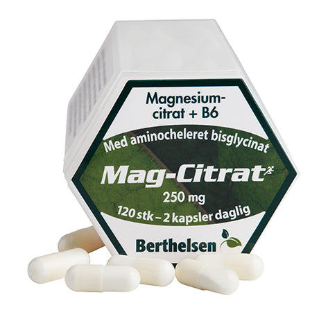 Berthelsen Mag-citrat | 120 kapsler fra Berthelsen på Mecindo.dk