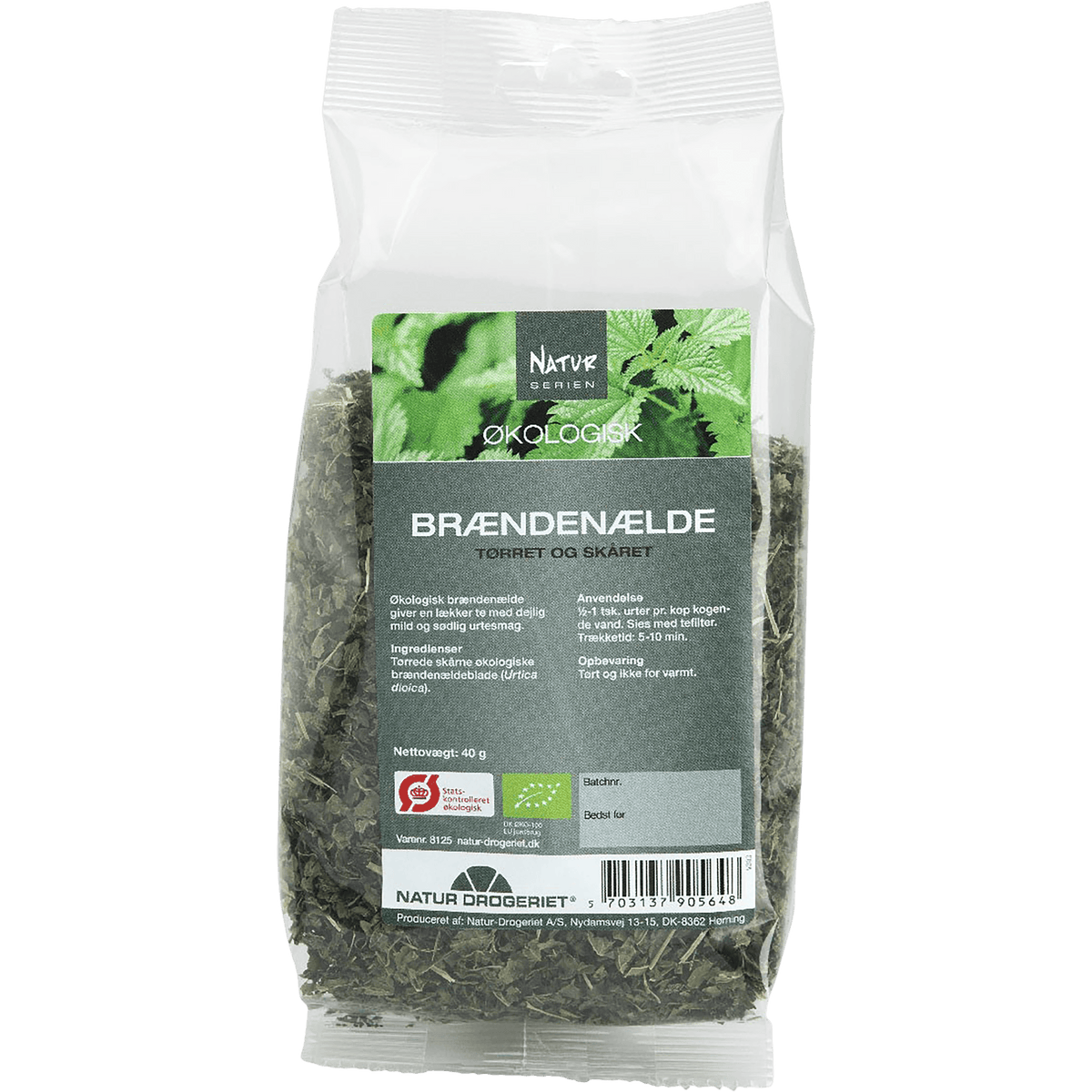 Natur-Drogeriet Brændenælde Økologisk | 40 g fra Natur-Drogeriet på Mecindo.dk