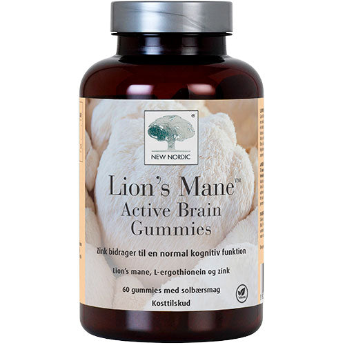 New Nordic Lions Mane Active Brain Gummies | 60 gummies fra New Nordic på Mecindo.dk