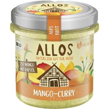 Allos Smørepålæg Aufs Brot Mango Karry Økologisk | 140 g