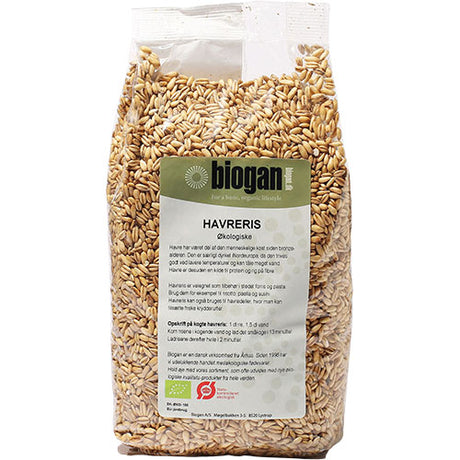 Biogan Havreris Økologisk | 750 gr fra Biogan på Mecindo.dk