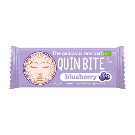 Quin Bite Blåbaer Bar | 30 gr fra Quin Bite på Mecindo.dk