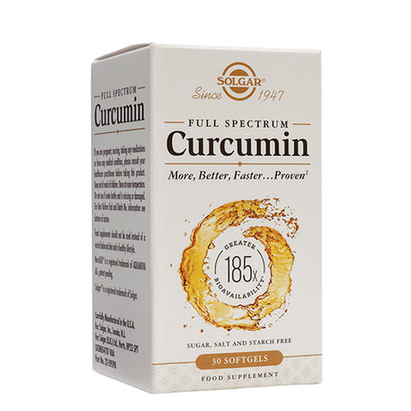 Solgar Full Spectrum Curcumin | 30 kapsler fra Solgar på Mecindo.dk