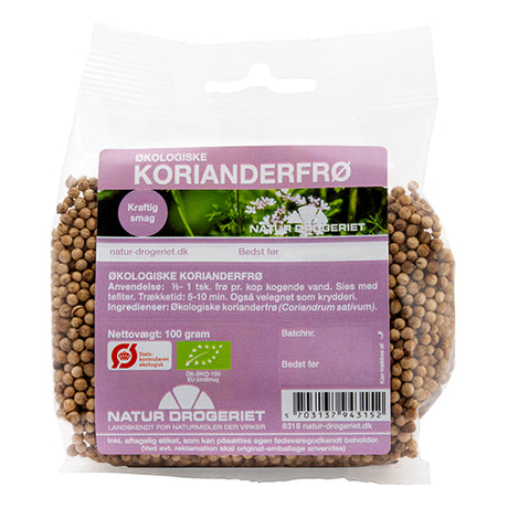Natur-Drogeriet Korianderfrø Økologisk | 100 gr fra Natur-Drogeriet på Mecindo.dk