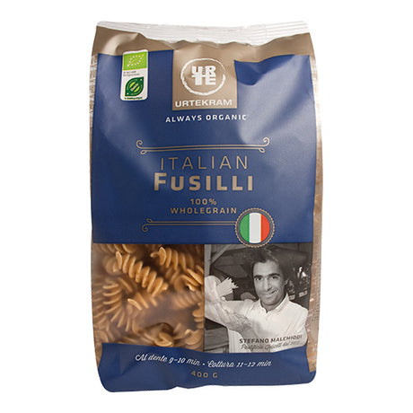 Urtekram Fusilli Fuldkorn (Skruer) Økologisk | 400 gr fra Urtekram på Mecindo.dk