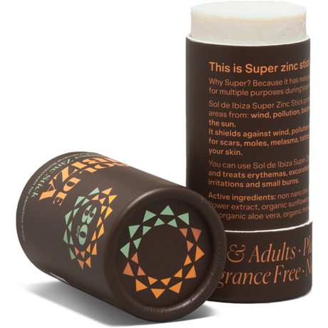 Sol de Ibiza Super Zinc Stick SPF30 | 45 g fra Sol de Ibiza på Mecindo.dk