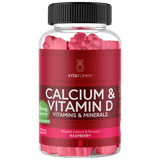 VitaYummy Calcium & Vitamin D Raspberry | 60 stk fra VitaYummy på Mecindo.dk