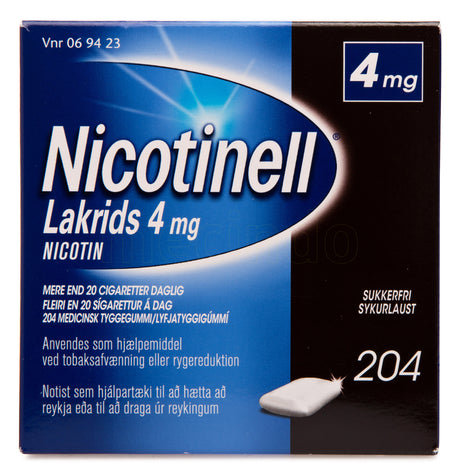 Nicotinell Lakrids 4mg fra Nicotinell på Mecindo.dk