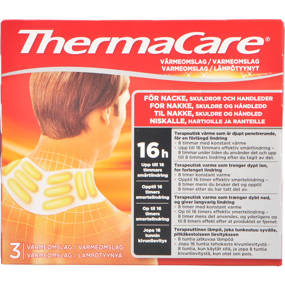 Varmeomslag til nakke, skuldre og håndledndled