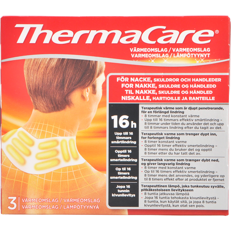 Varmeomslag til nakke, skuldre og håndledndled