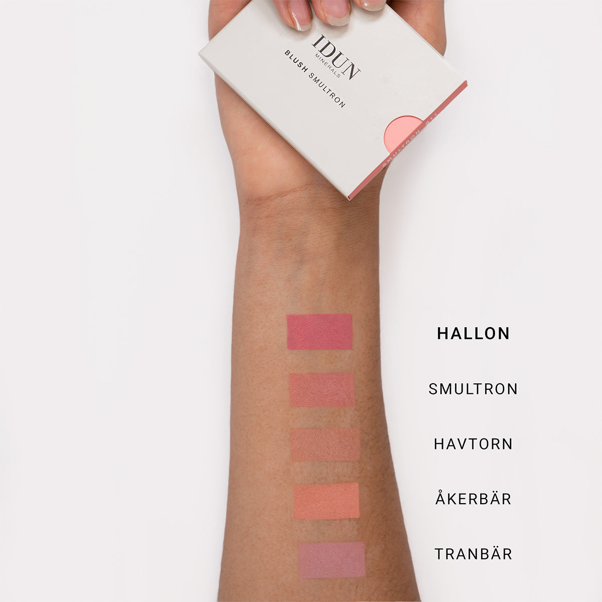 IDUN minerals Blush (5 gr) | Hallon Rosenrosa fra IDUN minerals på Mecindo.dk