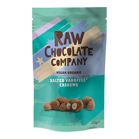 The Raw Chocolate Company Rå Chokolade Cashewnødder Vanoffe Økologisk | 100 gr fra The Raw Chocolate Company på Mecindo.dk