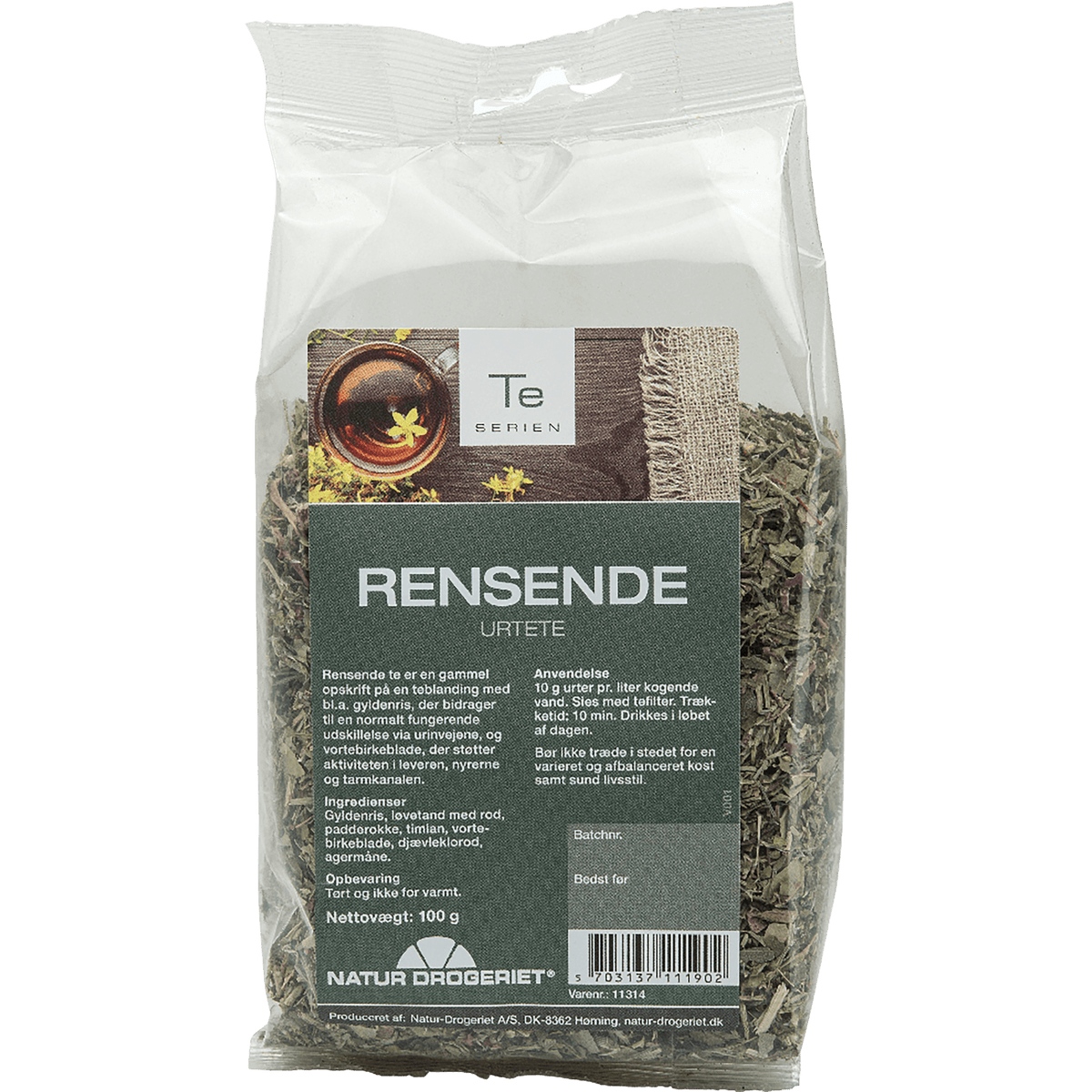 Natur-Drogeriet Rensende Te | 100 g fra Natur-Drogeriet på Mecindo.dk