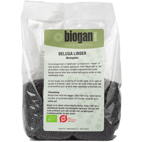 Biogan Økologiske Beluga Linser | 500 g fra Biogan på Mecindo.dk