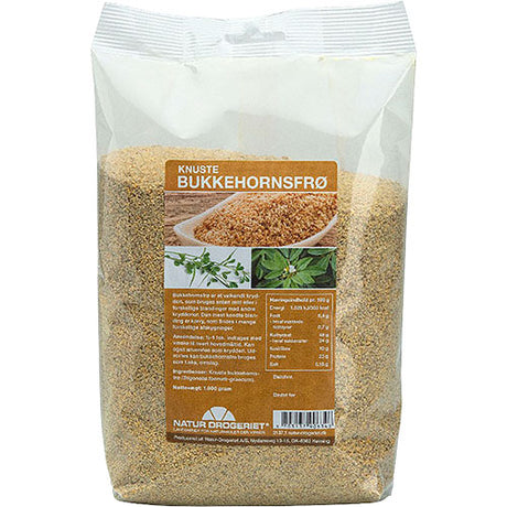 Natur-Drogeriet Bukkehornsfrø Knust | 1 kg fra Natur-Drogeriet på Mecindo.dk