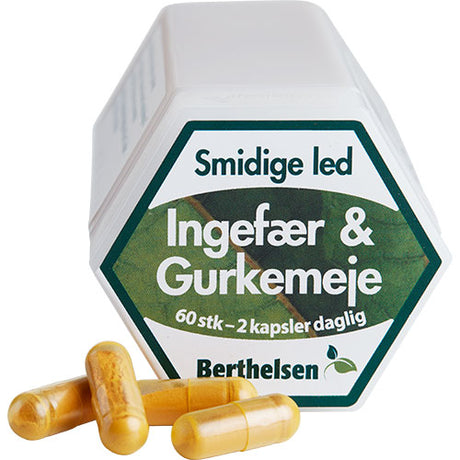 Berthelsen Ingefaer & Gurkemeje | 60 kapsler fra Berthelsen på Mecindo.dk