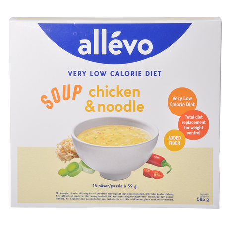 Allevo Allévo Suppe Nudler/kylling Vlcd fra Allevo på Mecindo.dk