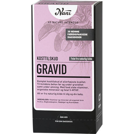 Nani Gravid Kosttilskud | 30 breve fra Nani på Mecindo.dk