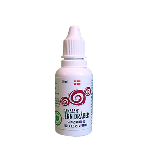 Danasan Jerndråber Smagsneutral | 30 ml fra Danasan på Mecindo.dk