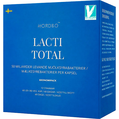 NORDBO Lactitotal 50 Mia. | 60 kapsler fra NORDBO på Mecindo.dk