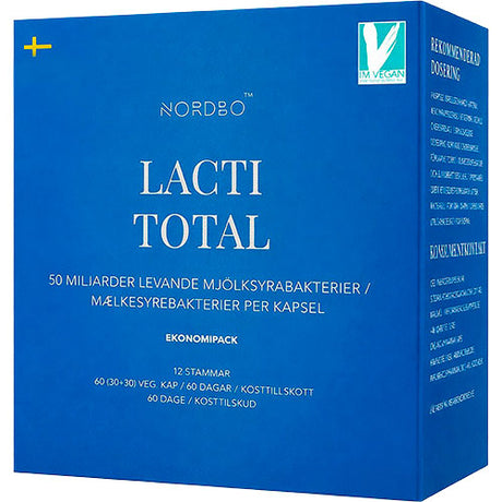 NORDBO Lactitotal 50 Mia. | 60 kapsler fra NORDBO på Mecindo.dk