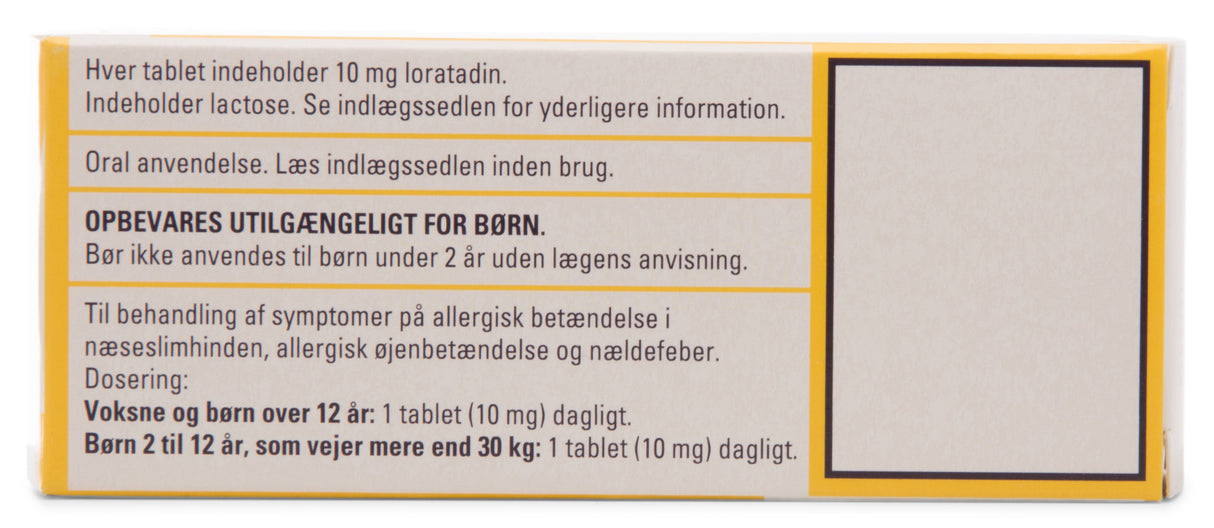 Loratadin Mod Allergi | 100 Tabl. fra Otinova på Mecindo.dk