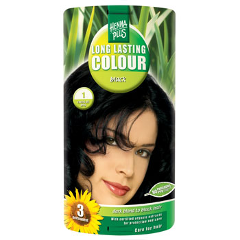 Henna Plus Hårfarve (40 ml) | 1 Black fra Henna Plus på Mecindo.dk