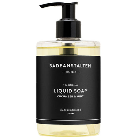 Badeanstalten Flydende Saebe M. Agurk & Mynte | 300 ml fra Badeanstalten på Mecindo.dk