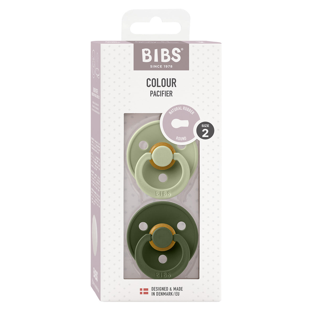 BIBS Colour Latex Size 2 Sage/Hunter Green 2 PACK fra BIBS på Mecindo.dk