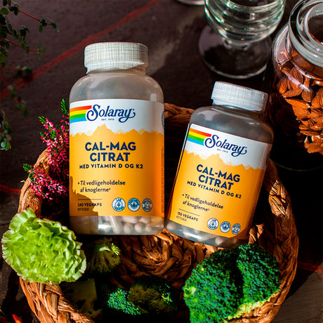 Solaray Cal-mag M. 25 Mcg D+ 50 Mcg K2 | 150 kapsler fra Solaray på Mecindo.dk