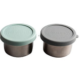 AYA&IDA Snack Container | Dark Grey/mint Green fra AYA&IDA på Mecindo.dk