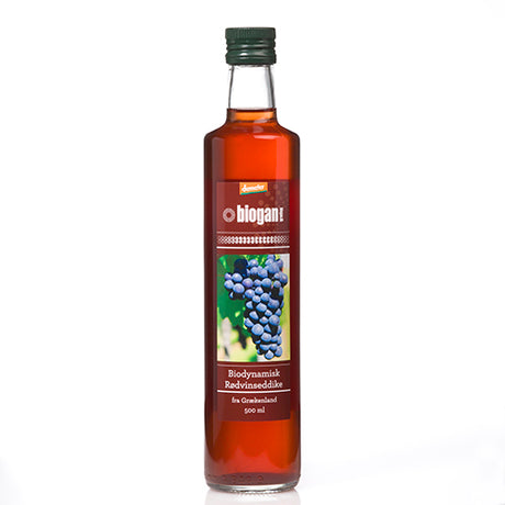 Biogan Rødvinseddike Økologisk Demeter | 500 ml fra Biogan på Mecindo.dk