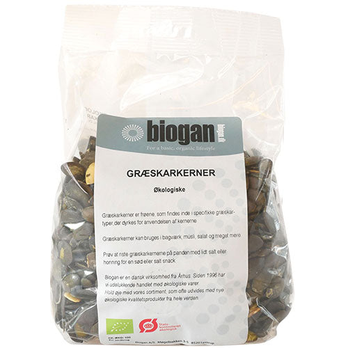 Biogan Økologiske Graeskarkerner | 500 gr fra Biogan på Mecindo.dk