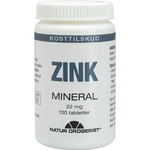 Natur-Drogeriet Zink | 100 Tabl. fra Natur-Drogeriet på Mecindo.dk