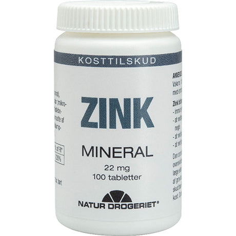 Natur-Drogeriet Zink | 100 Tabl. fra Natur-Drogeriet på Mecindo.dk