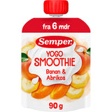 Semper Yogo Smoothie Med Banan Og Abrikos Fra 6 Mdr. | 90 g fra Semper på Mecindo.dk