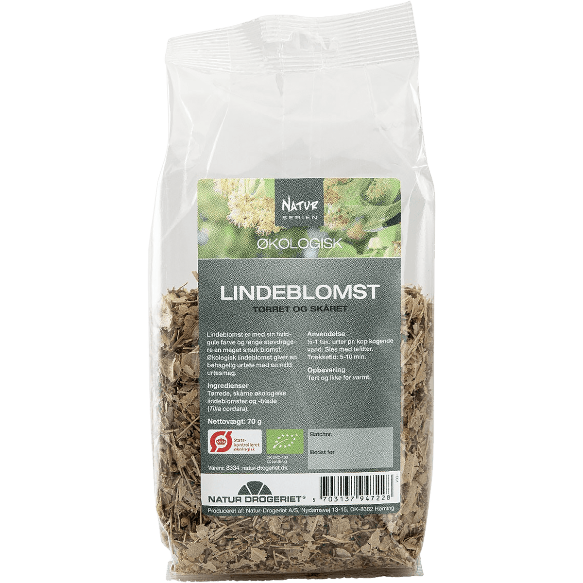 Natur-Drogeriet Lindeblomst Økologisk | 70 g fra Natur-Drogeriet på Mecindo.dk