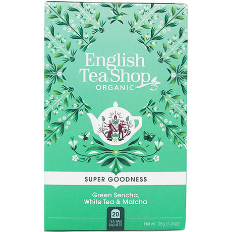 English Tea Shop Green Sencha White Tea & Matcha Økologisk | 20 br