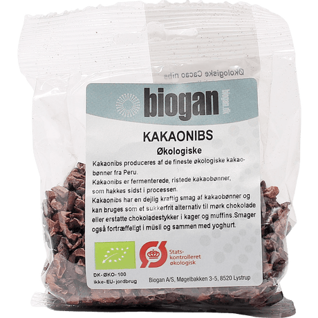 Biogan Kakaonibs Økologisk | 80 g fra Biogan på Mecindo.dk