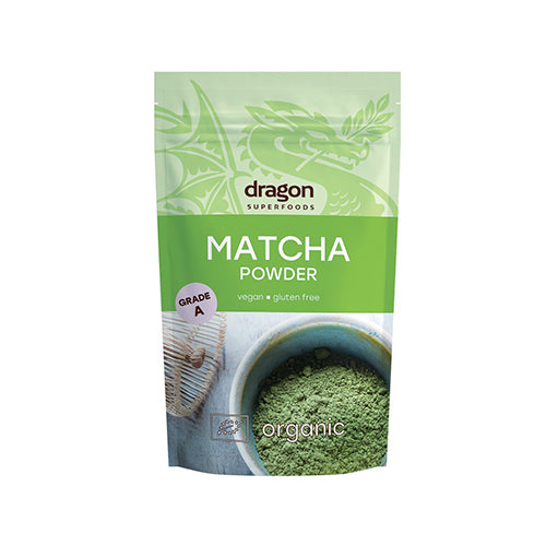 Dragon Superfoods Matcha Grøn Te Pulver Økologisk | 100 gr fra Dragon Superfoods på Mecindo.dk