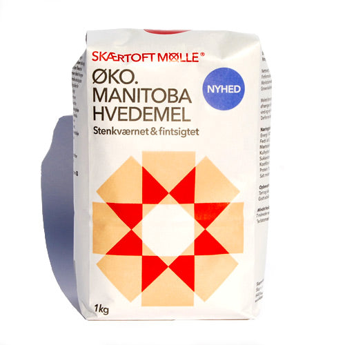 Skærtoft mølle Manitoba Hvedemel Fint Økologisk | 1 kg fra Skærtoft mølle på Mecindo.dk